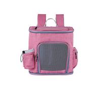 Windmilne Cat Carrier Pet Carrying Bag Backpack Bombastic Capacity Canvas Breathable Pet Backpack(Pink S)