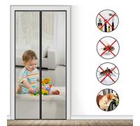 Window 70x180cm Magnetic Closure for Doors & Hallways Black Fly Protect Easy Inll Home tial for BugFree Livi