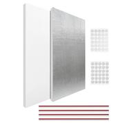 Window Ac Unit Side Panels - 2-Piece Eva Foam | Waterproof Adhesive Air Conditioner Side Panel, Portable Cooling Accessory with Dorm Apartment Use, Hotel Room Rv Mobile Home Retail Store Solution
