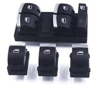 window adjustment switch For A3 8P For A6 S6 RS6 C6 For Q7 2004 2005 2006 2007 2008 2009 2010 2011 Push Button Switches Chrome Master Window Control