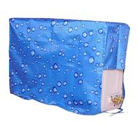 Window Air Conditioner Covers for Outside, AC Unit Covers Outdoor with Tie Down, Easy to Install, Dustproof & Waterproof(Blue,80x29x55cm/31x11x22in)