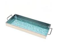 Window Air Conditioner Drip Pan - Stainless Steel Drip Tray for Leak Prevention Large Water Bowl AC Outdoor Tool Storage