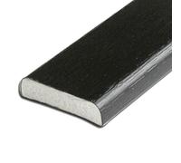 Window and Door Architrave Plastic Trim D Section Black Ash 28mm - 5 Metre