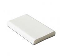 Window and Door Architrave Plastic Trim D Section White 28mm - 5 Metre