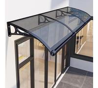 Window and Door Awning Canopy, UV Rain Snow Protection with Aluminum Bracket for Exterior Shade