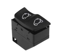 Window and Roof Control Switches Assembly for Fortwo 451 Models | Combined Window Raising and Lowering Control, Convertible Roof Opening and Closing Function, Black Rocker Design