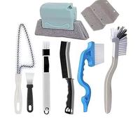 Window and Sliding Door Track Cleaning Brushes Set, Window Blind Duster, 2-in-1 Windowsill Sweeper, Hand-held Groove Gap Cleaning Tools, Tile Lines Brush, Straw Cleaner Brush, 9Pieces