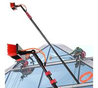 Window and Solar Panel Cleaning Pole Telescopic Brush Water Fed Pole Kit with 20m Hose, 6M 7.2M 9M 12M Professional Washing Equipment Tool Water Fed Brush,55cmbrush-20FT/