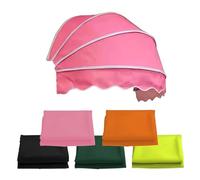 Window Awning Door Canopy, Canvas Dome Style Awnings for Doors, Foldable Galvanized Frame, Rain Sun Protection Top Cover for Patio Store Front Door(Pink,170cm/5.58ft)