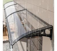 Window Awning Door Canopy Exterior, Awnings For Doors Polycarbonate, Outdoor Roof Terrace Canopies, Modern Aluminum Bracket Front Door Canopy, UV Rain Snow Protection Garden Awning. ( Color : Clear ,