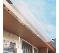 Window Awning Exterior, Clear Rain Shelter Cover, Front Door Canopy UV Snow Protection, No Brackets, Maintenance-Free Door Awnings for Outside Patio Entrance 14" 17" Depth(Matte,35x60cm)