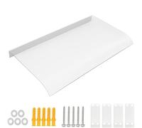 Window Awning Exterior, Door Awnings Canopy for Outside Patio Entrance, UV Rain Snow Protection, Rain Shelter Thicken Clear Cover Front Door Canopy, Polycarbonate Sheet(Clear,35x300cm)
