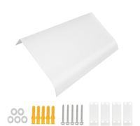 Window Awning Exterior, Door Awnings Canopy for Outside Patio Entrance, UV Rain Snow Protection, Rain Shelter Thicken Clear Cover Front Door Canopy, Polycarbonate Sheet(Matte,35x100cm)