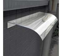 Window Awning Exterior, Front Door Awnings for Outside Patio Entrance, 16 23.6 30 36 47 60 Inch Clear Rain Shelter Cover, Thicken Front Door Canopy, Polycarbonate Sheet(Clear,35x180cm)