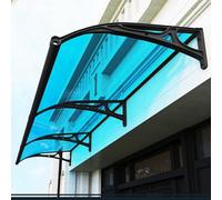 Window Awning with Aluminium Frame and Polycarbonate Cover - UV and Rain Protection for Outdoor Patio Front Door Canopy