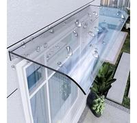 Window Awnings Exterior Sun Shade - Door Awning Canopy Rain & Snow Protection, Polycarbonate Cover for Outside Garden Patio Front Door (50x39 in)