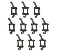 Window Back Hat & Coat Hook - W50mm x H110mm - Pack of 10 Hammer and Tongs Black 1000mm x 1000mm