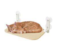 Window Beds For Indoor Cats - Seat Mounted On Wall Shelves, Large Hammock Perch | Heavy Duty Resting With Powerful Suction Cups Holds 27.5 Lb For Bath, S
