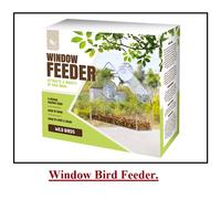 WINDOW BIRD FEEDER GLASS CLEAR SUCTION HANGING WILD BIRD FEEDER