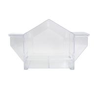 Window Bird Feeder - Transparent Feeding Box with Suction Cup for Outdoor Use | Transparent Acrylic Bird Feeder for Macaws, Parakeets, Budgies, Bird Watching on the Rear