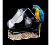 Window Bird Feeder Wild Table Hanging Suction Plastic Viewing Seed Nut