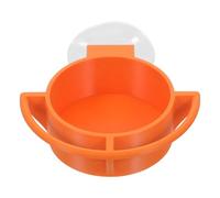 Window Bird Feeder with Suction Cups Removable Orange Abs Dish