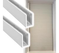 Window Blackout Strips for Light Gap Blocking, Side Track Rail Installation for Complete Darkness