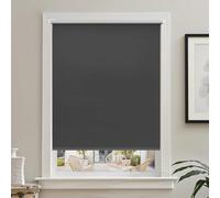 Window Blind 30 x 70 cm Black Out Thermal Fabric,Sun Protection, Window Blackout Blind Easy Fit Blinds with Clips Fit Home Office Kids Room, Black