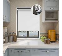 Window Blind 80 x 170 cm Privacy Protection Easy to Install, Roller, Roman and Vertical blinds Made to Measure for Bedroom, Nursery, White