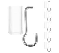 Window Blind Repair Kit Replacement Blind Hooks 6 Sets Stainless Steel and Plastic for Horizontal Blinds Extend Lifespan in Home