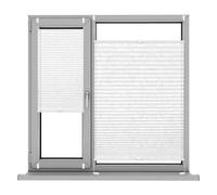 Window Blinds, No Drill Blinds, 40 x 50 cm Thermal Blackout Privacy Protection, Temporary Blinds Includes All Assembly Parts, for Bedroom,Kitchen,Bathroom, White