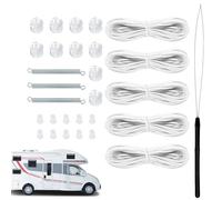 Window Blinds Repair Parts - Universal Replacement Kit, Strong Materials, Lightweight Portable Adjuster Unit, Versatile Fixing Accessories for Travel |, White., Se référer au descriptif