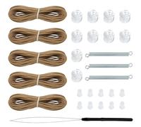 Window Blinds Repair Parts - Universal Replacement Kit, Strong Materials, Lightweight Portable Adjuster Unit, Versatile Fixing Accessories for Travel |, Brown, Se référer au descriptif
