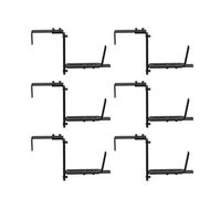 Window Box Hanging Brackets Weather Resistant Adjustable Mounts Expandable Window Box Holder Set for Outdoor Planter Black Iron Bracket