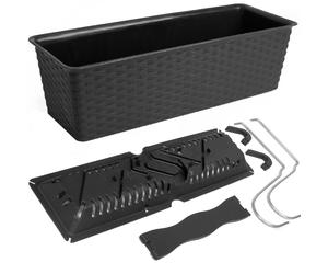 Window Box Ratolla Anthracite 39x16x145cm