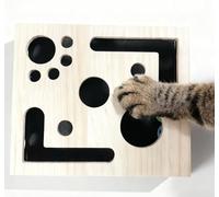 Window-Box Scratch Game with Suction-Cup Mount, Treat Dispenser, Balcony Rail, Indoor Garden View, Bird Watch Combo