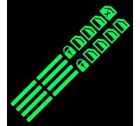 Window Button Glow Sticker,Compatible with Audi C5 C6 C7 C8 A7 A8 E-Tron,Car Decoration,Green
