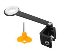 Window Cable Restrictor Lock with Key, No Drill Childproof Security Stopper | Aluminium Alloy Construction, 13.3cm Opening Limit, Fits 0-15mm Frames, Supports Secure Ventilation on Sash Windows