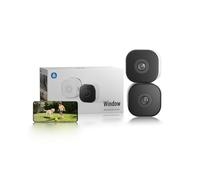 Window Camera for Looking Outside, 3MP No Drilling Magnetic CCTV Camera, 2P | Full Color Night Vision, Human & Motion Detection, Anti-Glare, Anti-Reflection, Easy Quick Install, Renter-Friendly