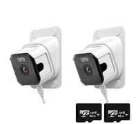 Window Camera, Supporting 2.4ghz And 5ghz Wifi, Featuring Ai Colour Night Vision, Two-Way Audio, Continuous Recording And Motion Detection Capabilities,Includes A 64gb Memory Card(White,2 pieces)