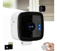 Window Camera with a Memory Card, Smart Indoor/Outdoor Security Camera with Night Vision & Motion Detection, for Outdoor & Indoor Use, Protect Your Home, Family Property Protection (2.4 GHz, 128 GB)