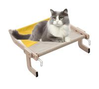Window Cat Perch - Wooden Cat Hammock,Adjustable Perch for Window Sill, Comfortable Bed, Seat for Large Cats and Kittens
