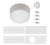 Window Channel Set, Ventilation Kit for Inner Dryer, Exhaust Hose Made of Aluminium Foil - Dryer Vent Parts, Tumble Dryer Connection for Sliding , Dryer Accessories
