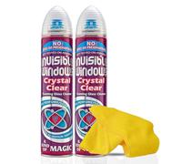 Window Cleaner 2 Pack Spray 300ml - Streak-Free Glass & Window Cleaner with Microfiber Cloth - Shine Mirrors, Windows & Glass Surfaces - Professional Cleaning Kit