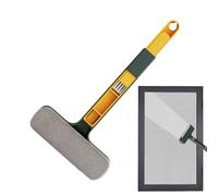 Window Cleaner Cleaning Brush with Extendable Handle, Windscreen Cleaner Cleaning Brush with Squeegee for Outdoor Use for Home Kitchen Bathroom Patio School 43 x 21 x 1.5 cm