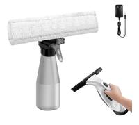 Window Cleaner Cordless, Window Vac Electric Squeegee Handheld Vacuum Cleaner, 30 Minute Runtime, 150 ml Water Tank, Drip & Streak Free Glass Cleaning, Streak-Free Cleaning, Lightweight
