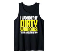 Window Cleaner I Wonder If Tank Top