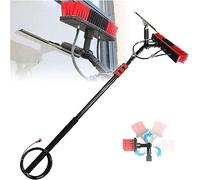 Window Cleaner Kit3.611M Water Fed Pole with 35Cm Brush Head Ideal for Solar Panel & Window Cleaning Includes Hose Attacent for Efficient Use