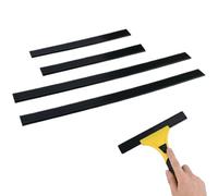 Window Cleaner Replacement, 4 Pcs Soft Rubber Strip Scraper Accessory, Replacement Blades 170mm 280mm for Window Vacs, Glass Cleaner Spares, Durable, Easy to Install, Compatible with Karcher wv2 wv5