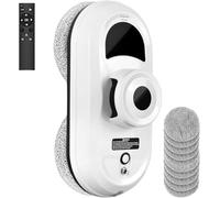 Window Cleaner Robot, 5600 Pa Cordless Window Cleaning Robot with Water Spray Function, Intelligent Window Cleaning Robot with Intelligent Edge Detection 3 Cleaning Modes for Windows, Glass, Tiles